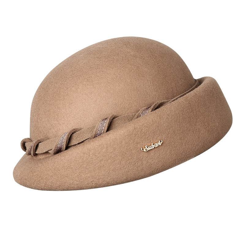 French Hepburn Style Woolen Beret Artistic Australian Wool - Odeita
