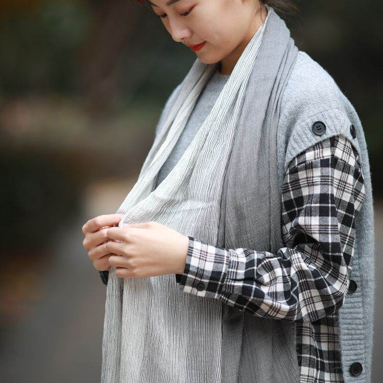 All-matching Art-style Striped Scarf For Women - Odeita