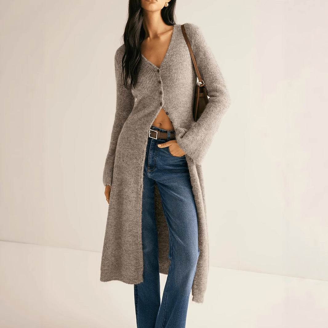 French Style Elegant Retro Long Sleeve Coat Cardigan - Odeita