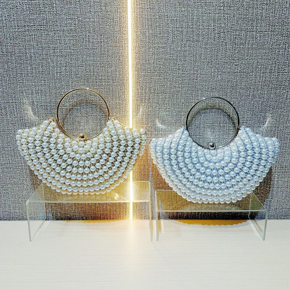 Crossbody Handbag Pearl Classic Style Diamond Elegant Shoulder Bag Bag