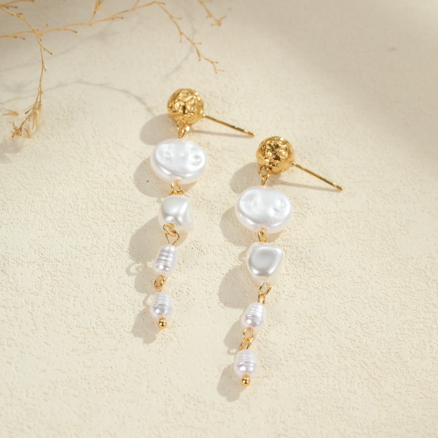 Ins Retro Design Baroque Pearl Earrings