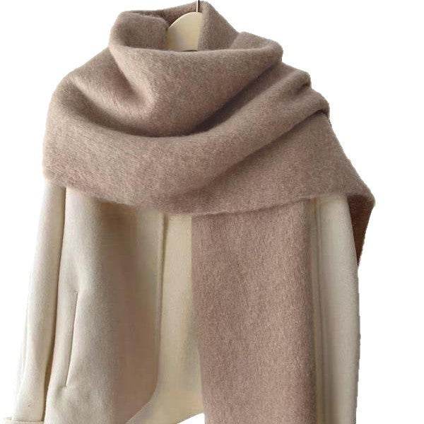 Women's Wool-like Autumn And Winter Solid Color Comfortable Scarf High Quality - Odeita
