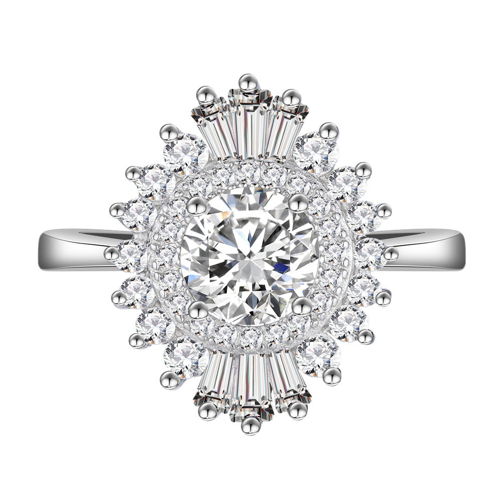 Silver Ring Non-fading Fashion Popular Female Ring