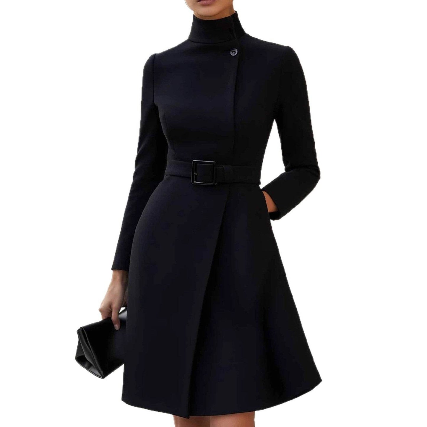 Women's Long Sleeve Fashion Casual Dress - Odeita