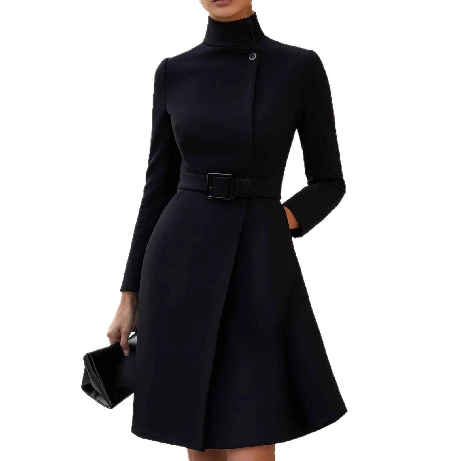 Women's Long Sleeve Fashion Casual Dress - Odeita
