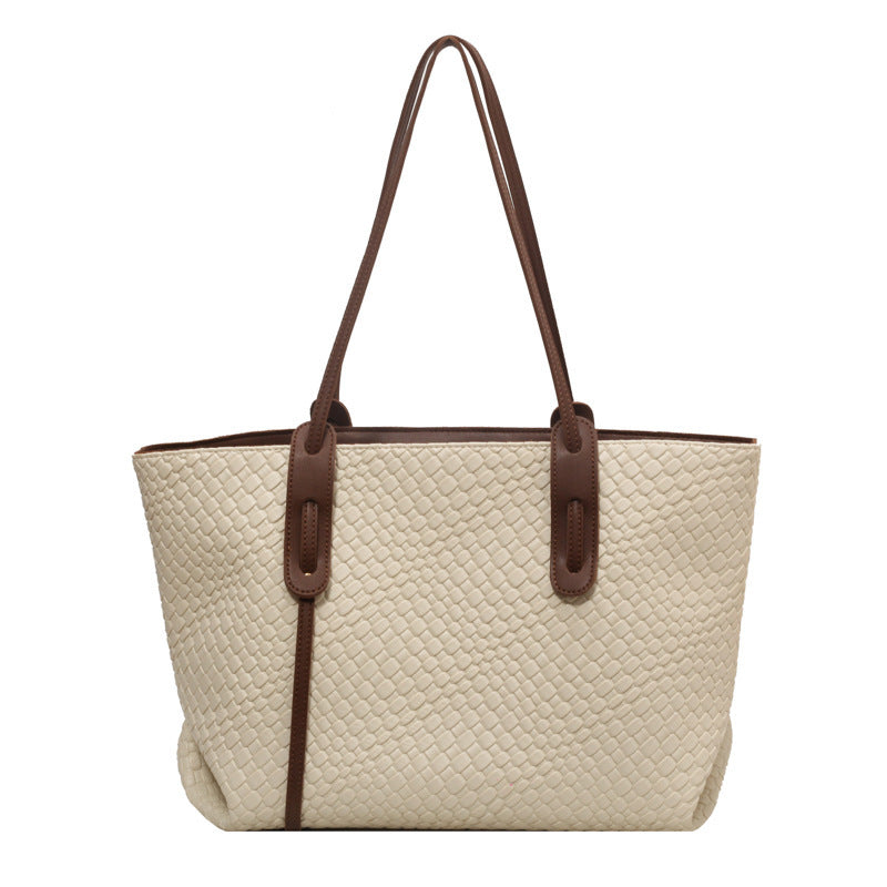 Large Capacity Woven Bag Women's All-match One-shoulder Underarm