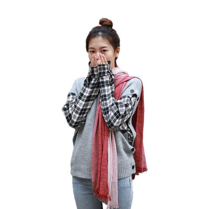 All-matching Art-style Striped Scarf For Women - Odeita