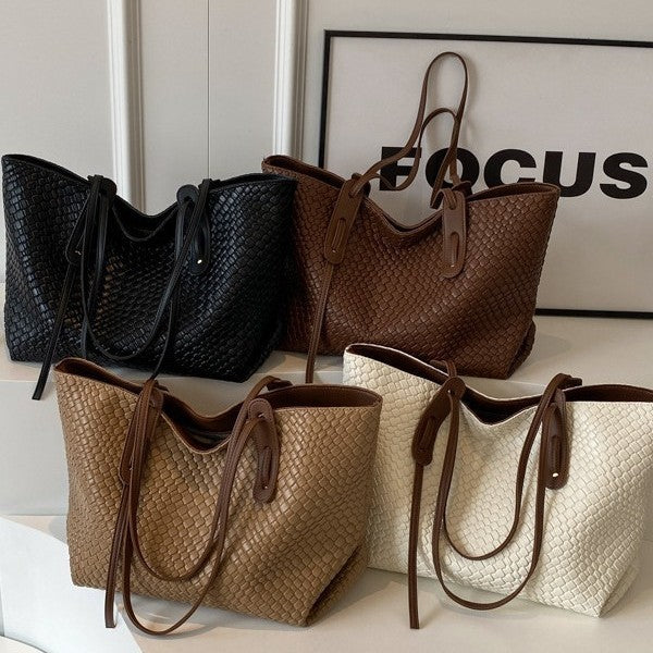 Large Capacity Woven Bag Women's All-match One-shoulder Underarm