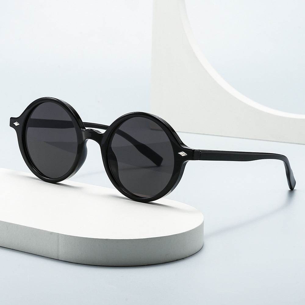Retro Oval Sun Glasses Y2g Pure Champagne Sunglasses Female Cross-border Fashion - Odeita