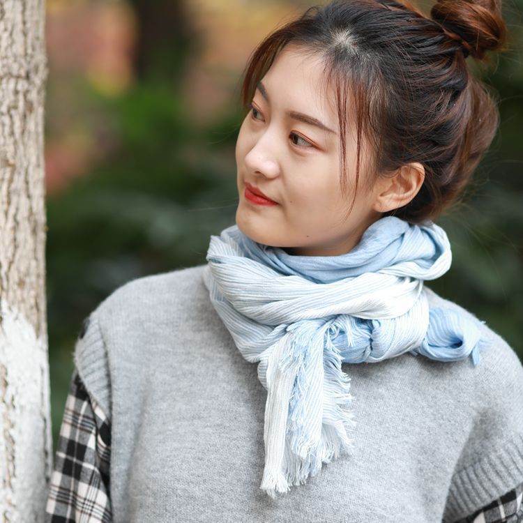 All-matching Art-style Striped Scarf For Women - Odeita