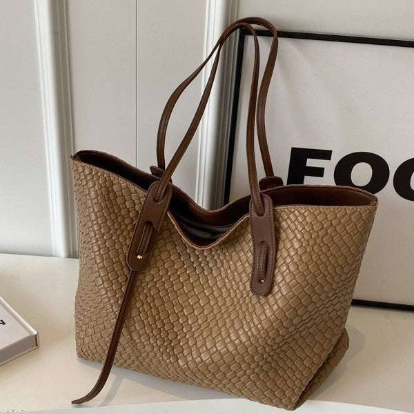 Large Capacity Woven Bag Women's All-match One-shoulder Underarm