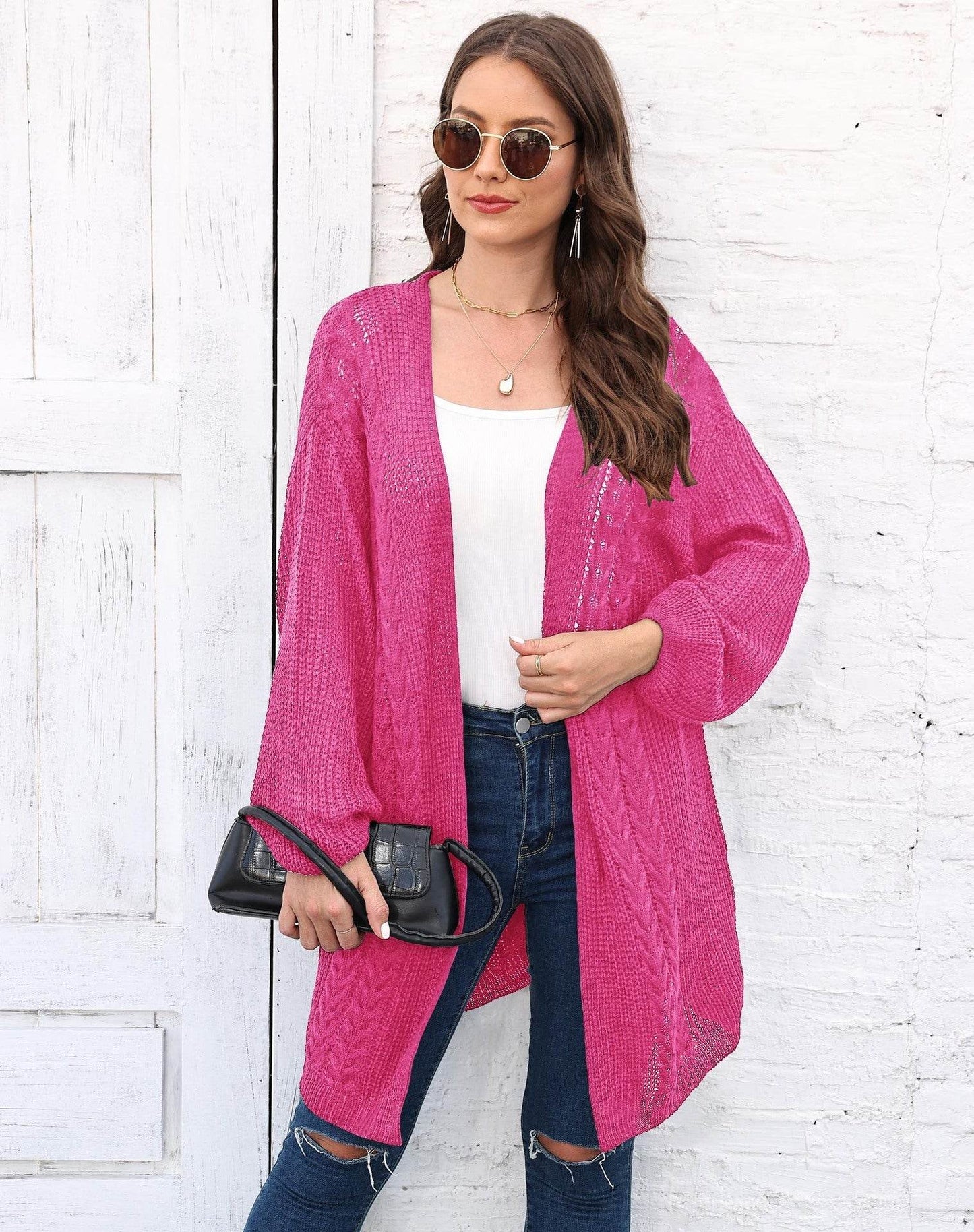 Women's Fashion Loose Casual Sweater Coat - Odeita