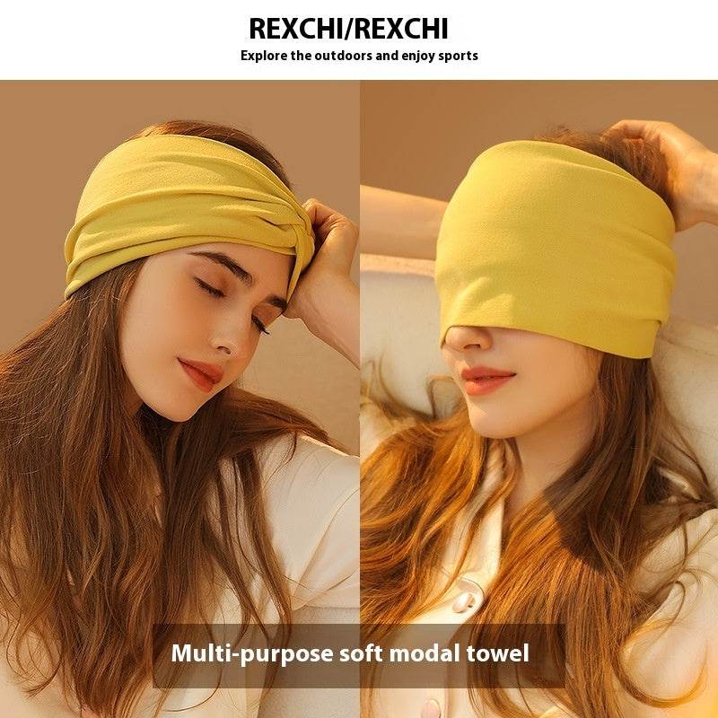 Internet Celebrity Women's Confinement Hair Band Eye Mask Headscarf Three-in-one Face Wash Headband - Odeita