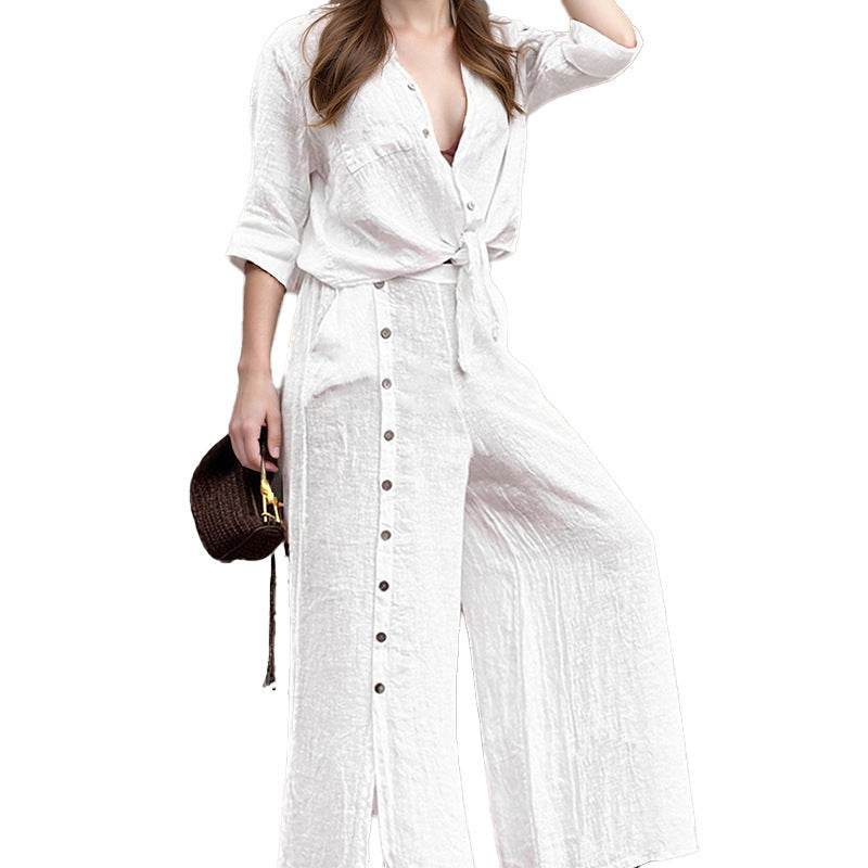 European And American Fashion Elegant Style Pure Color Slimming Suit - Odeita