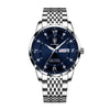 Silver Case Blue Face