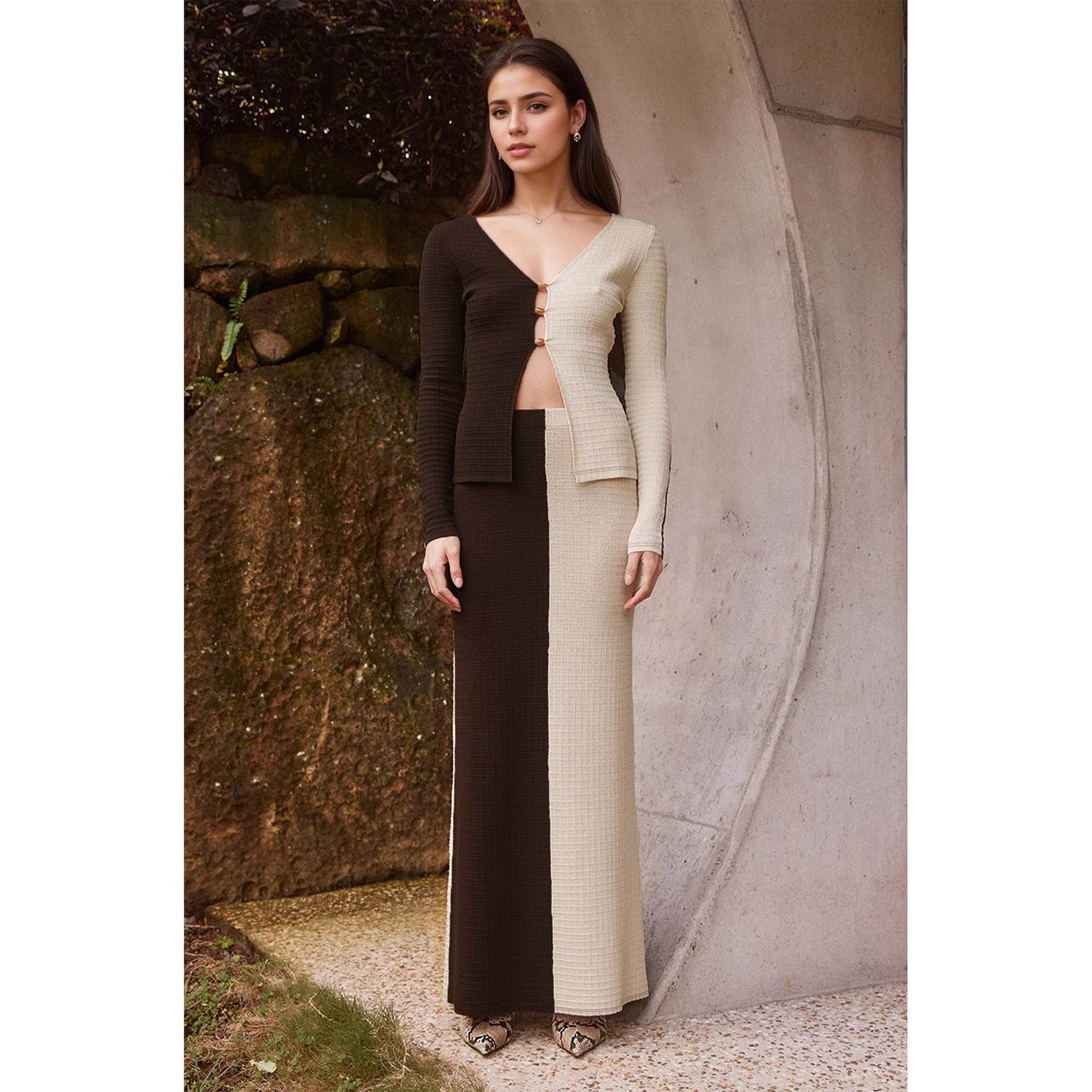 Fashion Women's Wear Temperament Commute Color Matching Suit - Odeita