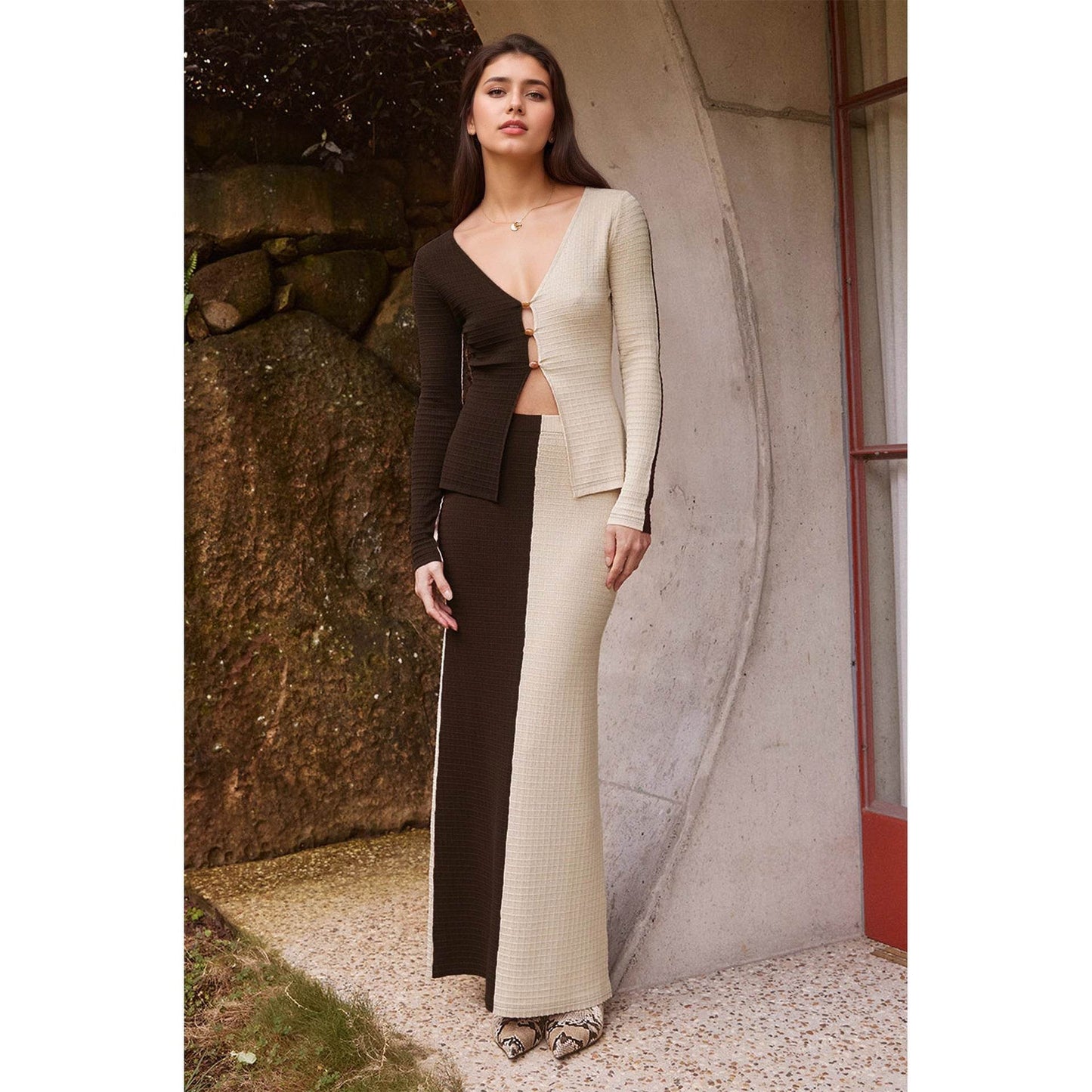 Fashion Women's Wear Temperament Commute Color Matching Suit - Odeita