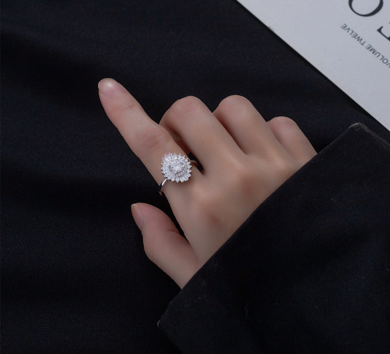 Silver Ring Non-fading Fashion Popular Female Ring