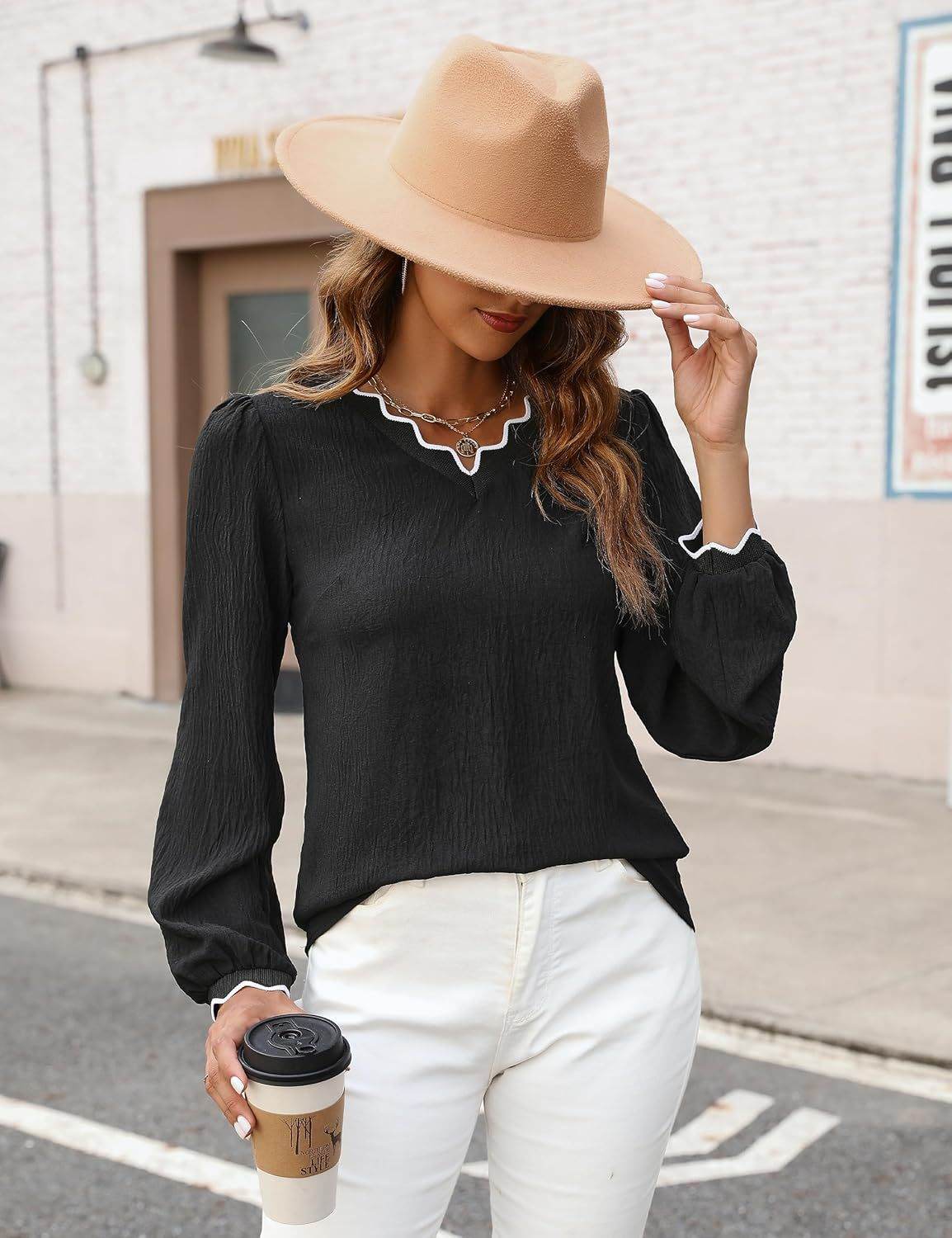 Women's Fashion Hollowed-out Loose Top - Odeita