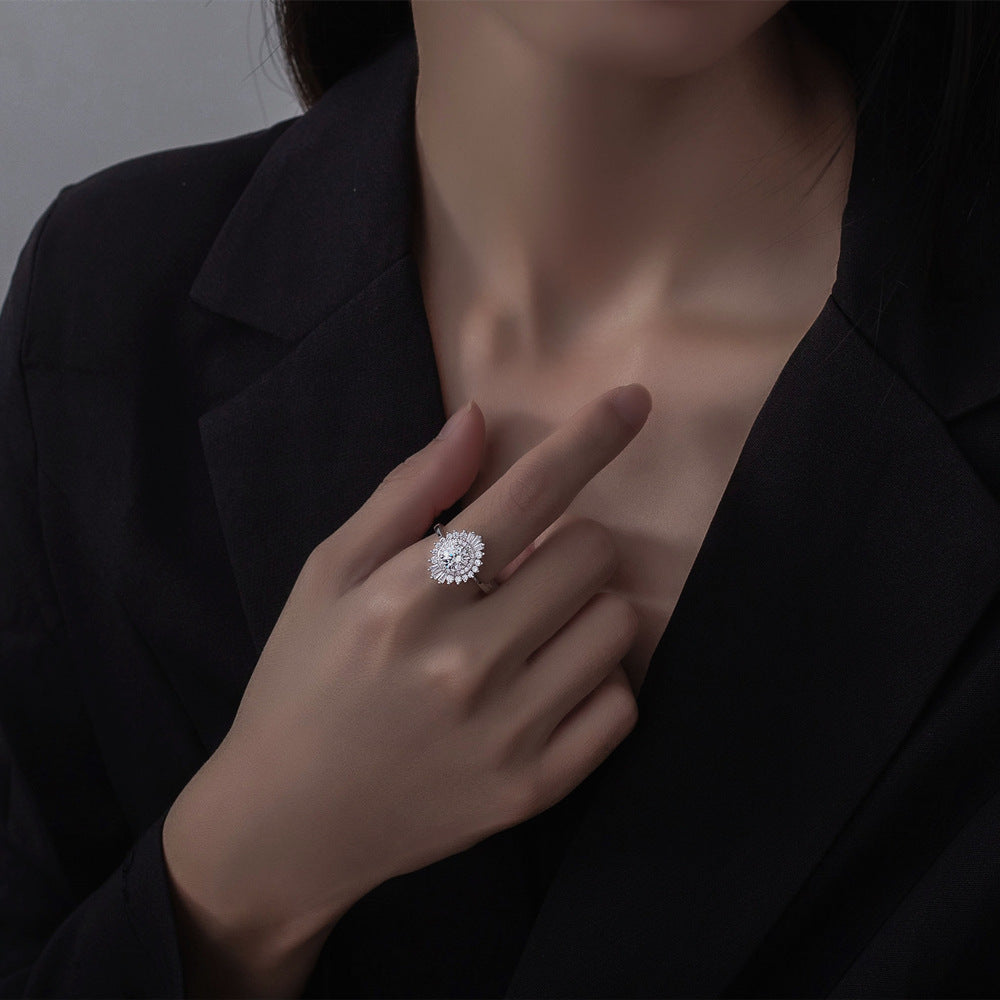 Silver Ring Non-fading Fashion Popular Female Ring