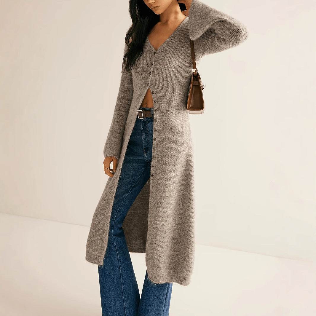 French Style Elegant Retro Long Sleeve Coat Cardigan - Odeita