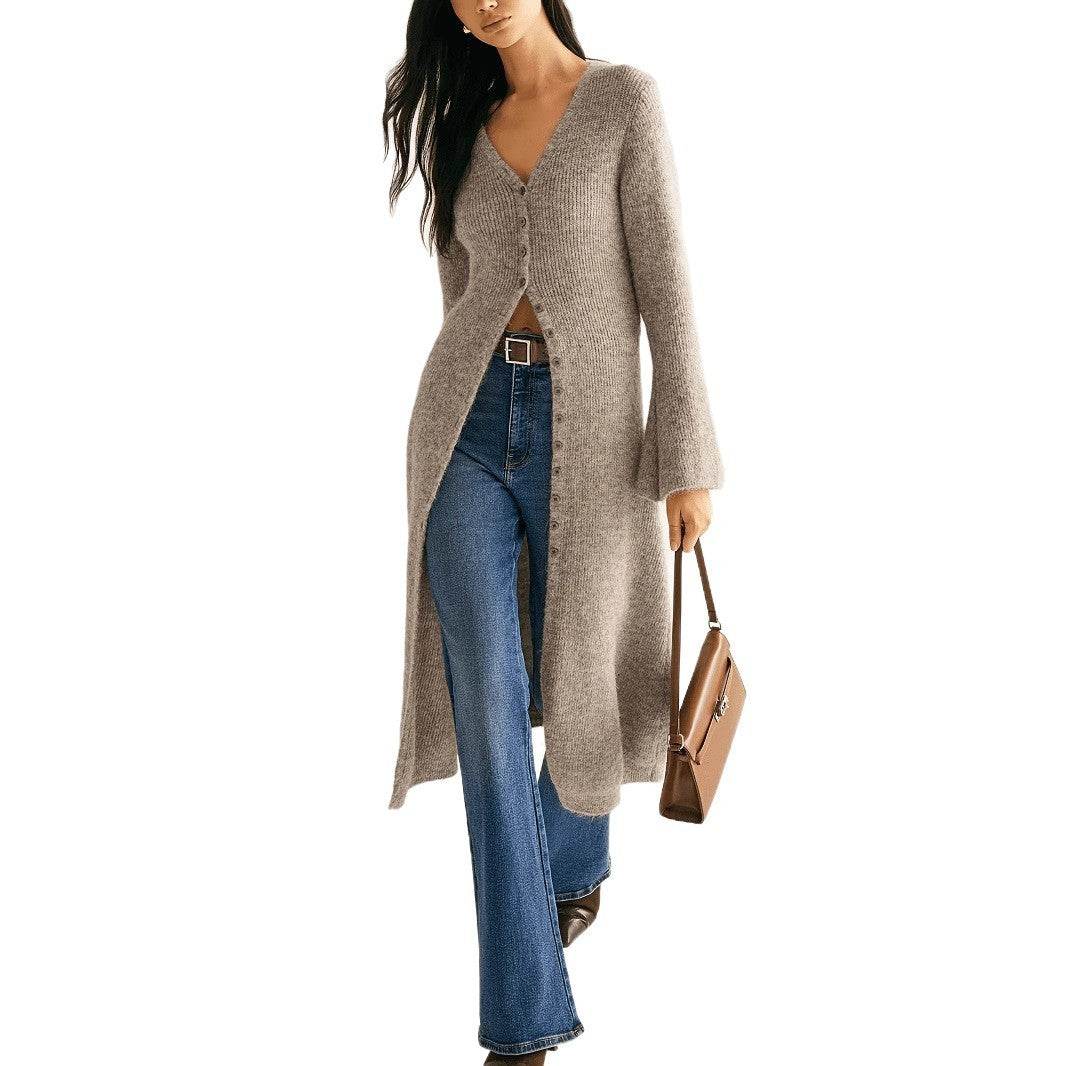 French Style Elegant Retro Long Sleeve Coat Cardigan - Odeita