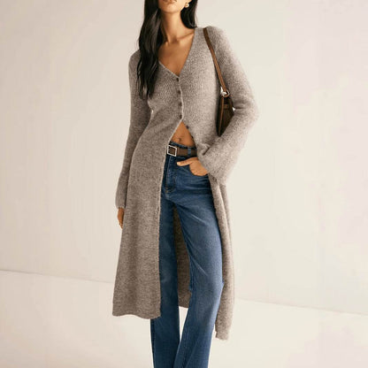 French Style Elegant Retro Long Sleeve Coat Cardigan - Odeita