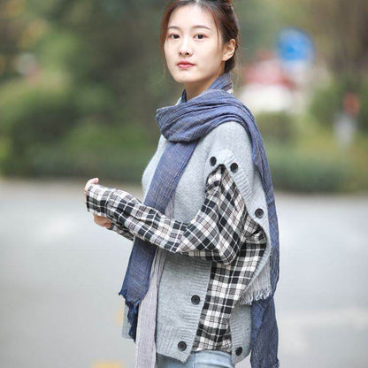 All-matching Art-style Striped Scarf For Women - Odeita