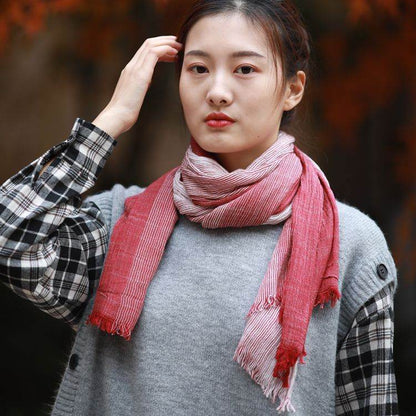 All-matching Art-style Striped Scarf For Women - Odeita