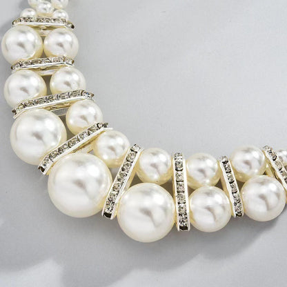 Necklace And Earrings Suite Women's Short All-match Elegant Decorative Collarbone Chain Accessories