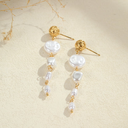 Ins Retro Design Baroque Pearl Earrings
