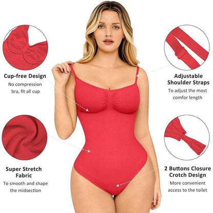 Women's Solid Color Open Seamless Waist Slimming And Hip Lifting Jumpsuit - Odeita