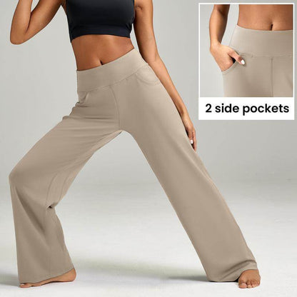 Women's High Waist Casual Loose Yoga Pants - Odeita