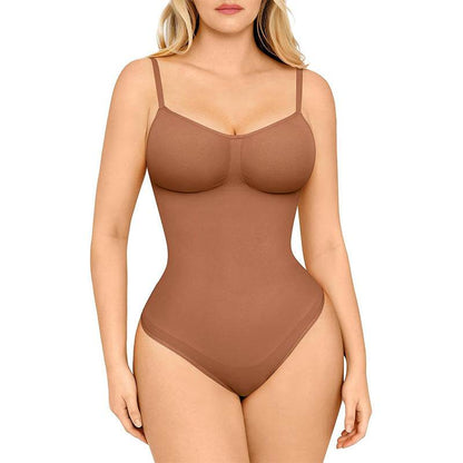 Women's Solid Color Open Seamless Waist Slimming And Hip Lifting Jumpsuit - Odeita
