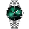 Silver shell green surface