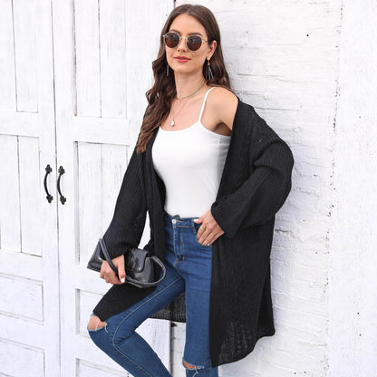 Women's Fashion Loose Casual Sweater Coat - Odeita